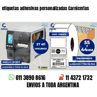 etiquetas adhesivas personalizadas Carnicerías