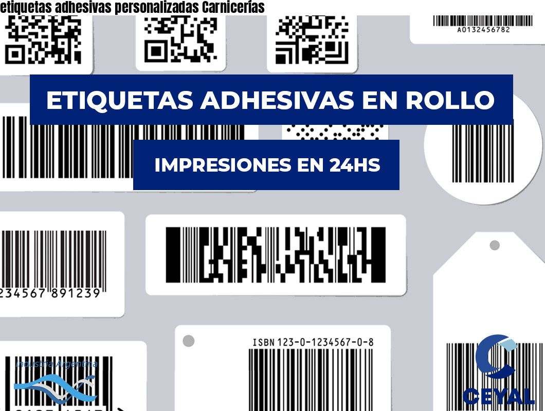 etiquetas adhesivas personalizadas Carnicerías