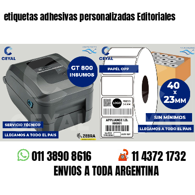 etiquetas adhesivas personalizadas Editoriales