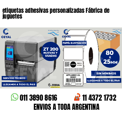 etiquetas adhesivas personalizadas Fábrica de juguetes