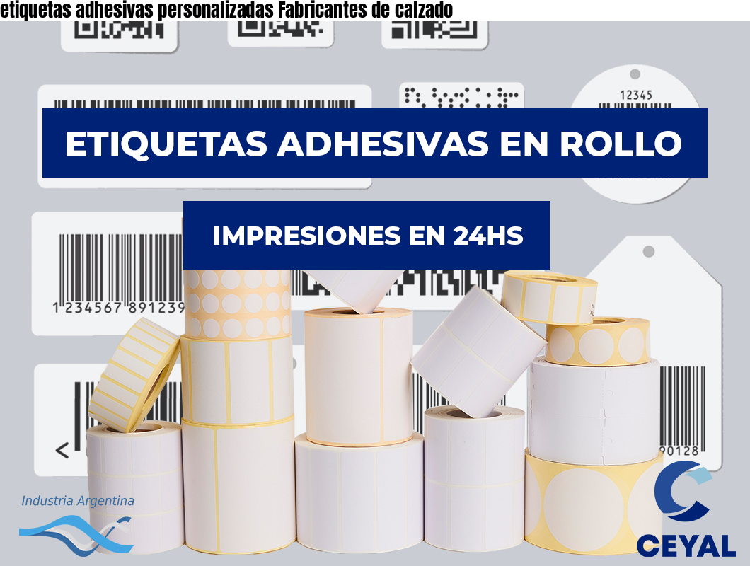 etiquetas adhesivas personalizadas Fabricantes de calzado