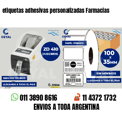 etiquetas adhesivas personalizadas Farmacias