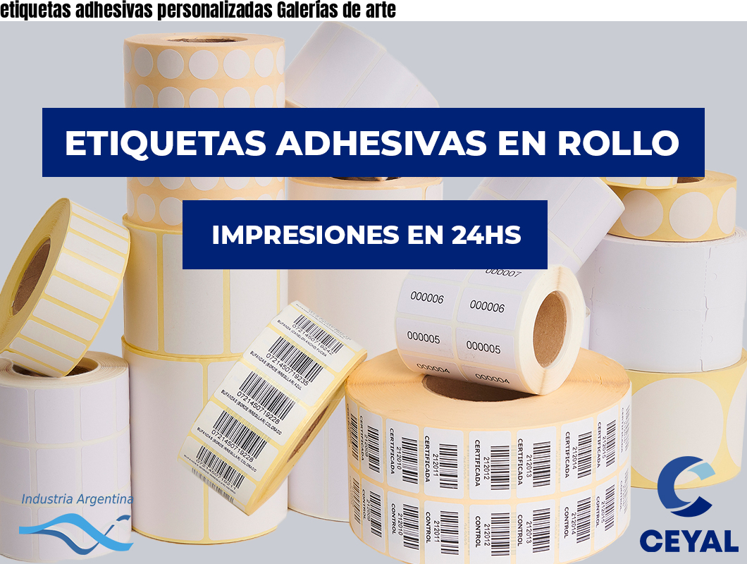 etiquetas adhesivas personalizadas Galerías de arte