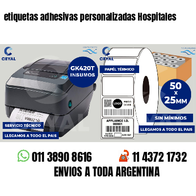 etiquetas adhesivas personalizadas Hospitales
