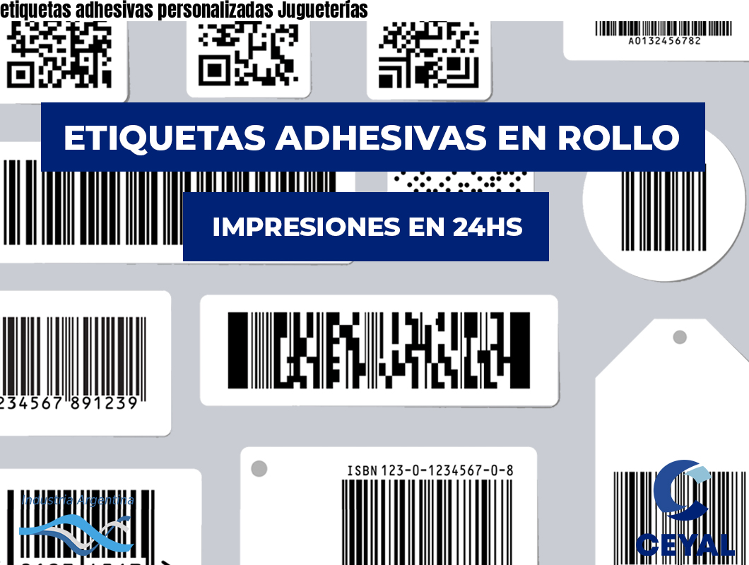 etiquetas adhesivas personalizadas Jugueterías