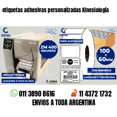 etiquetas adhesivas personalizadas Kinesiología