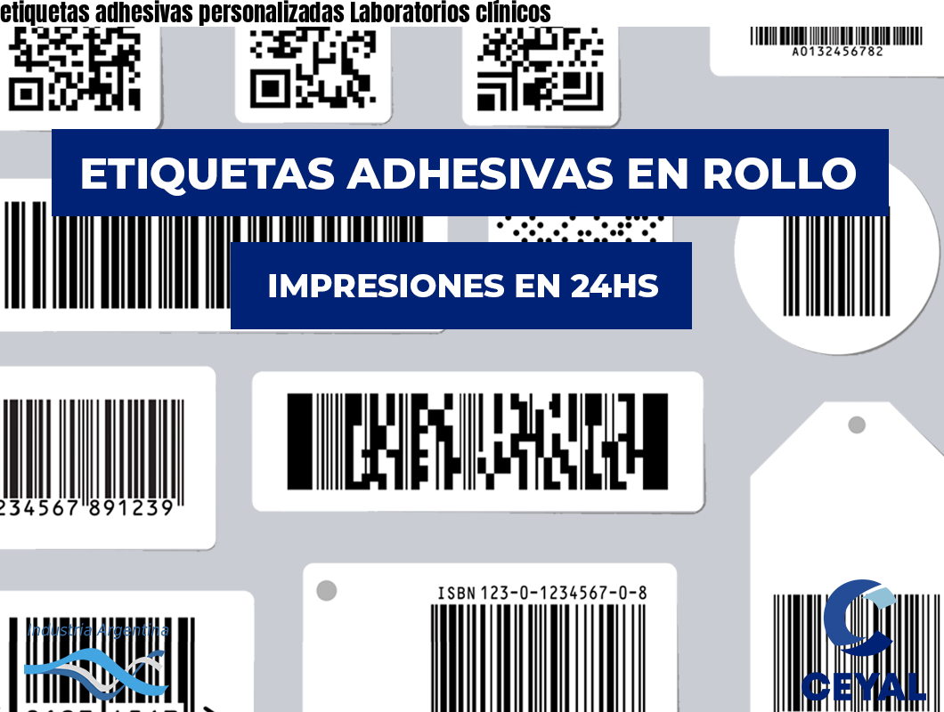 etiquetas adhesivas personalizadas Laboratorios clínicos