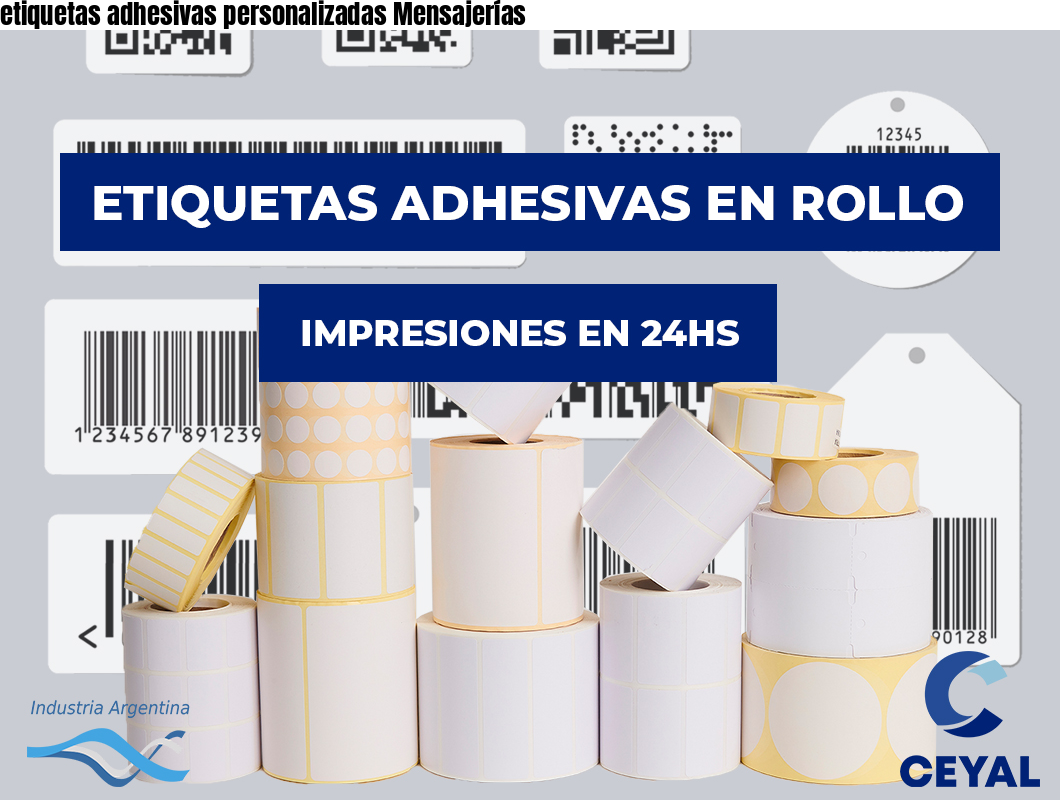 etiquetas adhesivas personalizadas Mensajerías