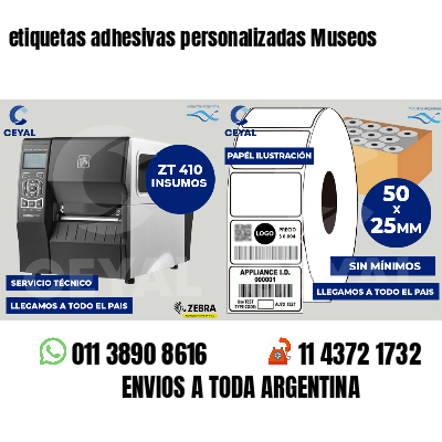 etiquetas adhesivas personalizadas Museos