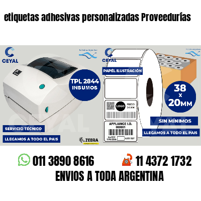 etiquetas adhesivas personalizadas Proveedurías