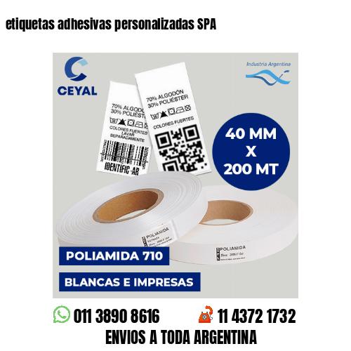 etiquetas adhesivas personalizadas SPA