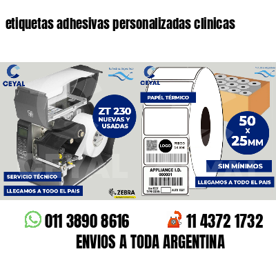etiquetas adhesivas personalizadas clinicas