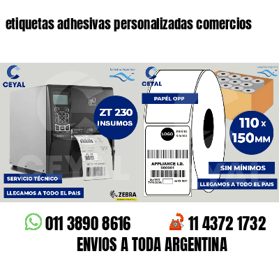 etiquetas adhesivas personalizadas comercios