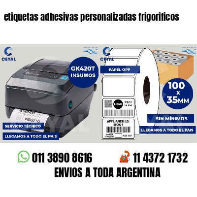 etiquetas adhesivas personalizadas frigorificos