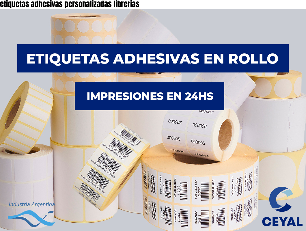 etiquetas adhesivas personalizadas librerias