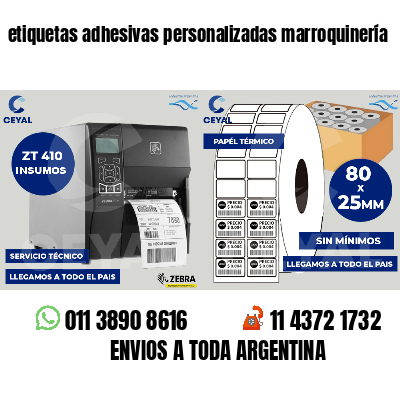 etiquetas adhesivas personalizadas marroquinería