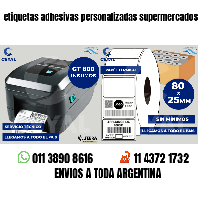 etiquetas adhesivas personalizadas supermercados