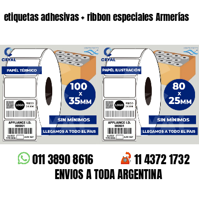 etiquetas adhesivas   ribbon especiales Armerías