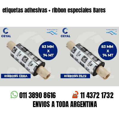 etiquetas adhesivas ribbon especiales Bares