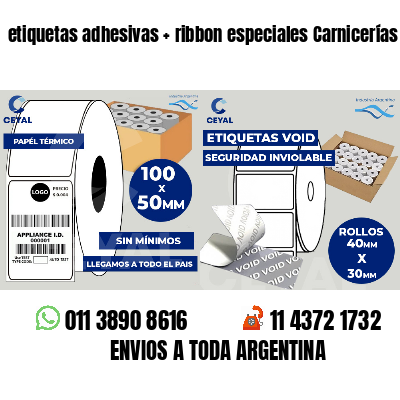 etiquetas adhesivas   ribbon especiales Carnicerías