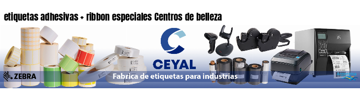 etiquetas adhesivas   ribbon especiales Centros de belleza
