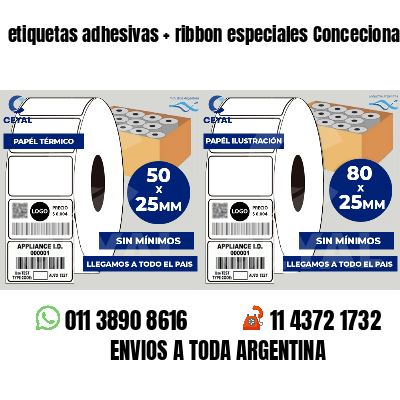 etiquetas adhesivas   ribbon especiales Concecionaria