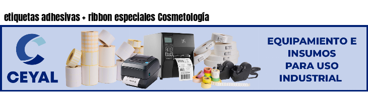 etiquetas adhesivas   ribbon especiales Cosmetología