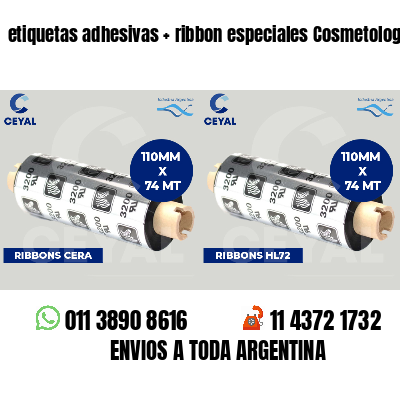 etiquetas adhesivas   ribbon especiales Cosmetología