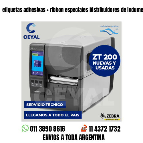 etiquetas adhesivas   ribbon especiales Distribuidores de indumentaria