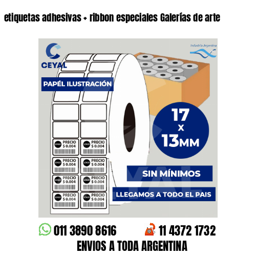 etiquetas adhesivas   ribbon especiales Galerías de arte