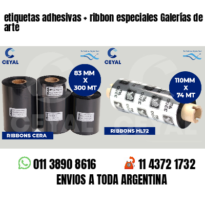 etiquetas adhesivas   ribbon especiales Galerías de arte