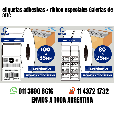 etiquetas adhesivas   ribbon especiales Galerías de arte