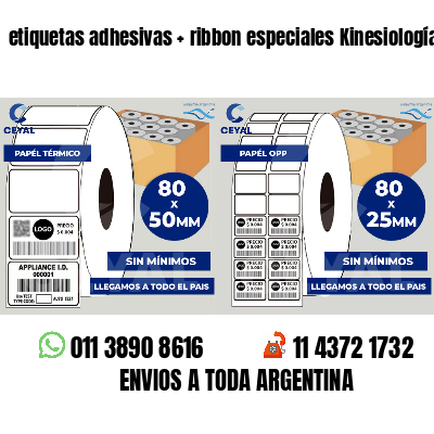 etiquetas adhesivas   ribbon especiales Kinesiología