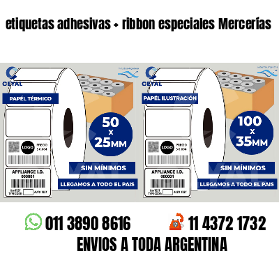 etiquetas adhesivas   ribbon especiales Mercerías