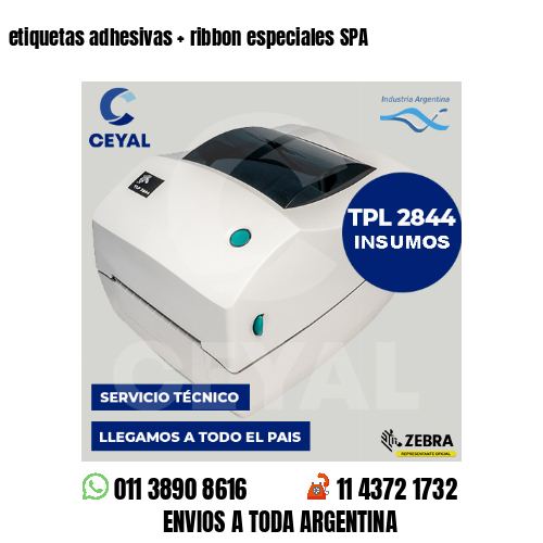 etiquetas adhesivas   ribbon especiales SPA
