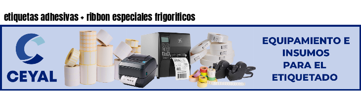 etiquetas adhesivas   ribbon especiales frigorificos