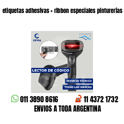 etiquetas adhesivas   ribbon especiales pinturerías