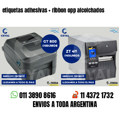 etiquetas adhesivas   ribbon opp alcolchados