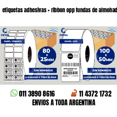 etiquetas adhesivas   ribbon opp fundas de almohadones