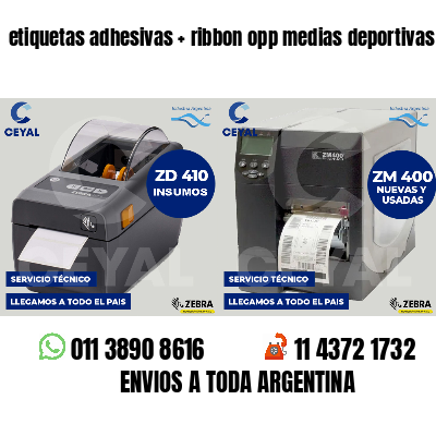 etiquetas adhesivas   ribbon opp medias deportivas