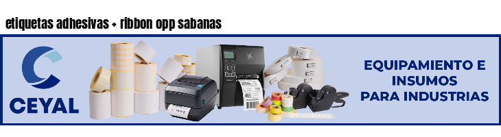 etiquetas adhesivas   ribbon opp sabanas