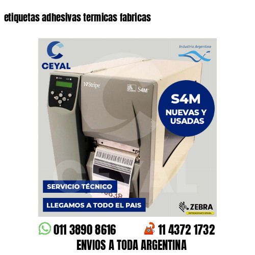 etiquetas adhesivas termicas fabricas