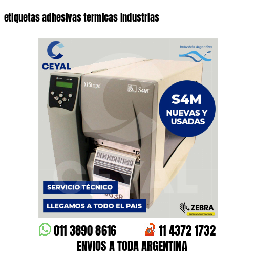 etiquetas adhesivas termicas industrias