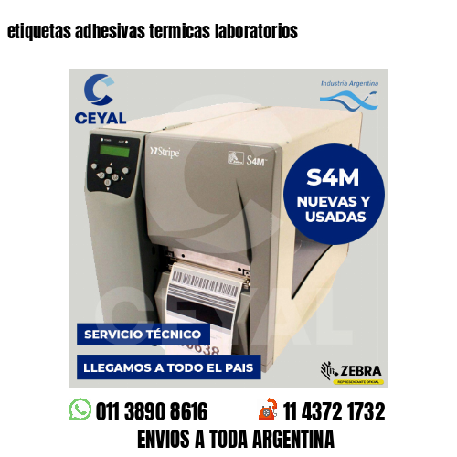 etiquetas adhesivas termicas laboratorios
