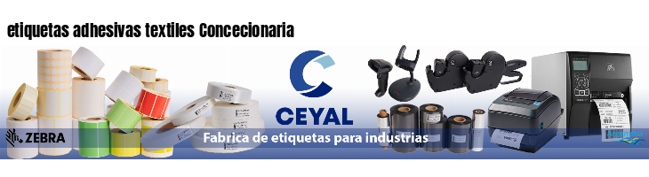 etiquetas adhesivas textiles Concecionaria