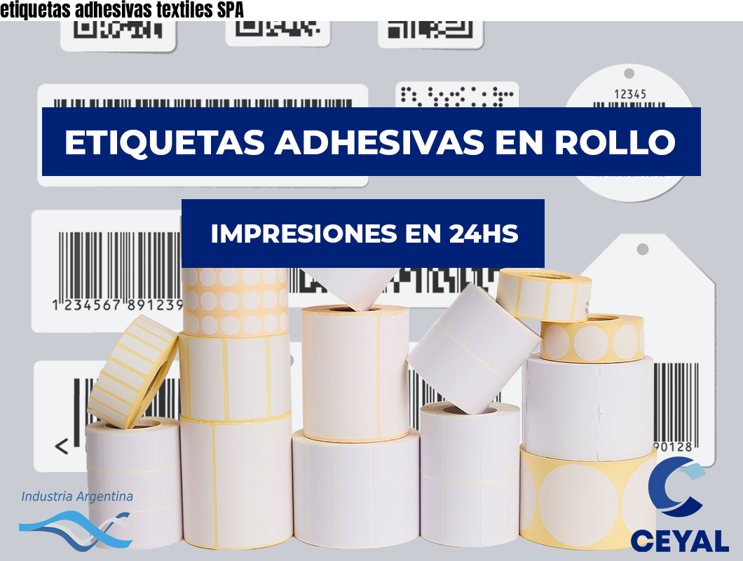 etiquetas adhesivas textiles SPA