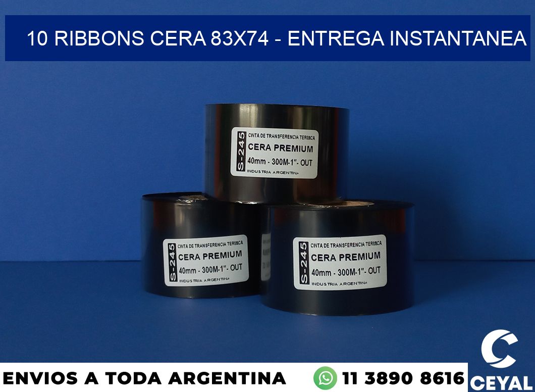 10 Ribbons cera 83×74 – entrega instantanea
