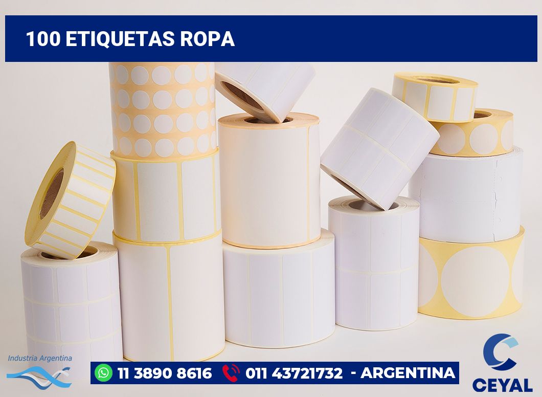 100 Etiquetas ropa