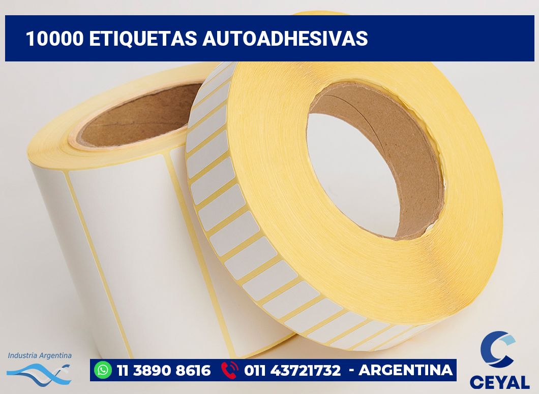 10000 Etiquetas autoadhesivas