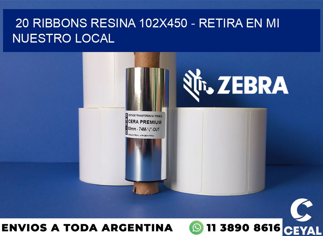 20 Ribbons resina 102x450 - retira en mi nuestro local